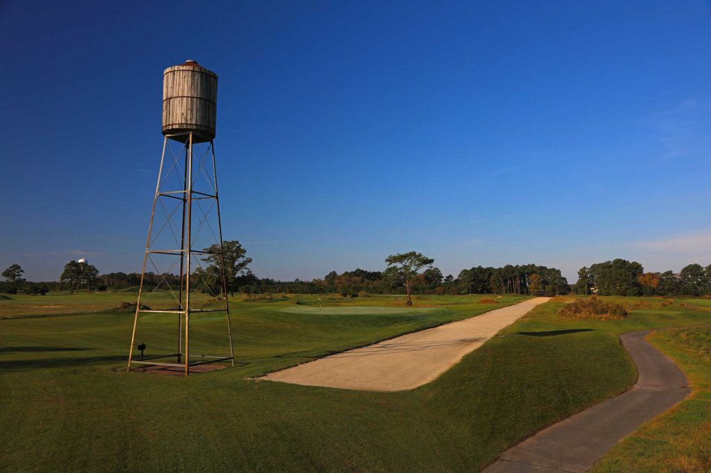 Water tank on the golf course